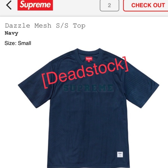 Supreme Mesh S/S Top - Picture 1 of 3
